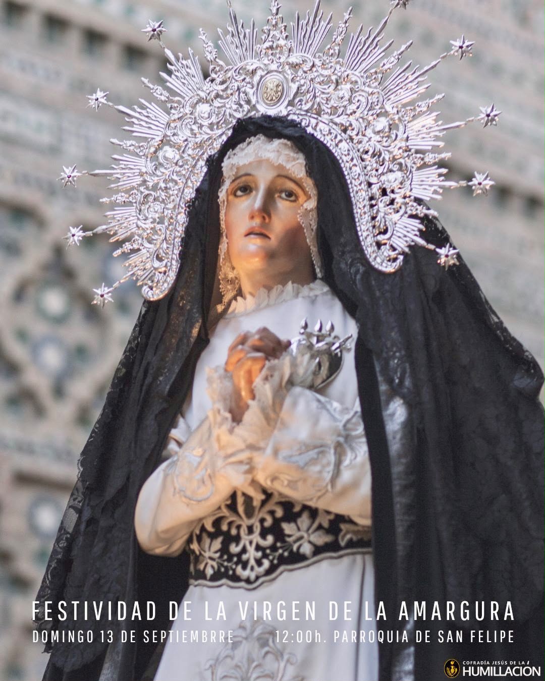 Lee más sobre el artículo Festividad de la Virgen de la Amargura